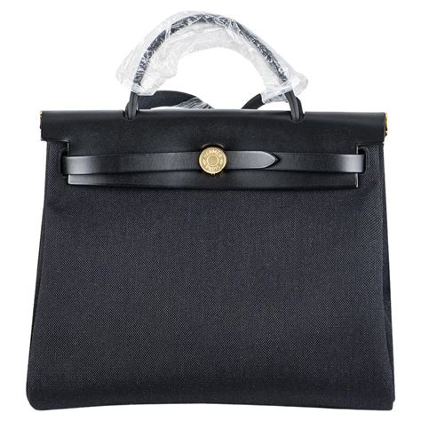 herbag hermes noir|Hermes herbag vintage.